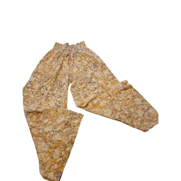 Womens Peruvian Connection 100% Viscose Wide-Leg Floral Soft  Elastic Pants EUC‎ - Picture 11 of 15